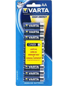 Varta High Energy AA Alkaline 20 Pack